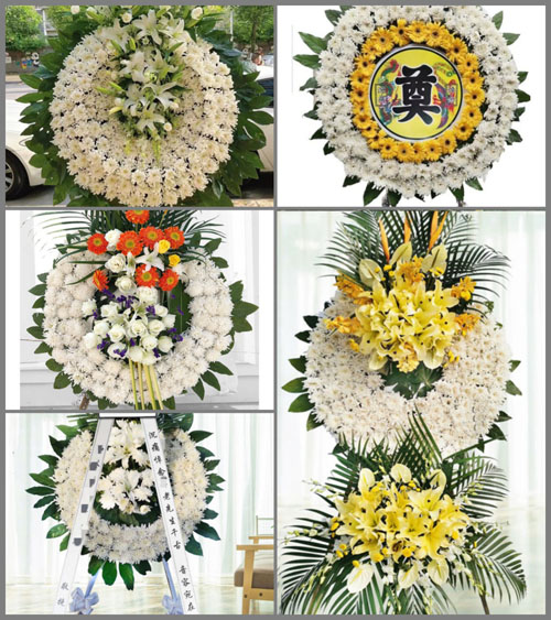 四川成都金堂县平桥乡玉亭村花圈速递